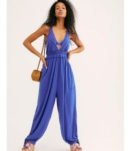 Free People Linen Malibu Jumpsuit